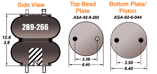 Super Cushion® Bellows Air Springs