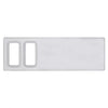 Dash Switch Panel Cover - 2 Openings fits International