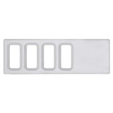 Chrome Plastic Dash Switch Panel Cover For International - 4 Openings