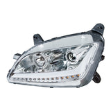 Chrome Projection Headlight With LED Position Light & Signal For 2012-2021 Peterbilt 579- Driver