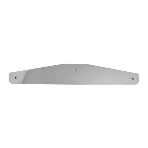 Bottom Mud Flap Plate with 3 Holes Stainless Steel w/o Backing Plate 4" x 24"