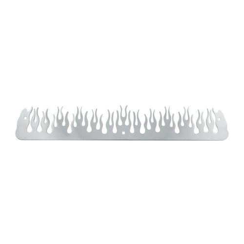 Chrome Flame Style Bottom Mud Flap Plates 4" x 24"