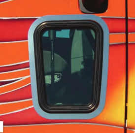 Pb 387 View Window Trim With Flames