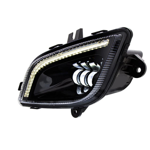 34 LED Black Fog Light With LED Light Bar For 2018-2024 Freightliner Cascadia - Driver