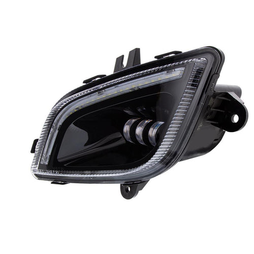 34 LED Black Fog Light With LED Light Bar For 2018-2024 Freightliner Cascadia - Driver