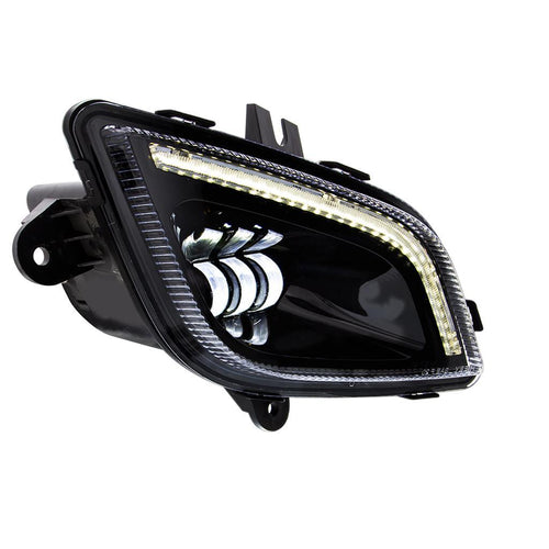 34 LED Black Fog Light With LED Light Bar For 2018-2024 Freightliner Cascadia - Passenger