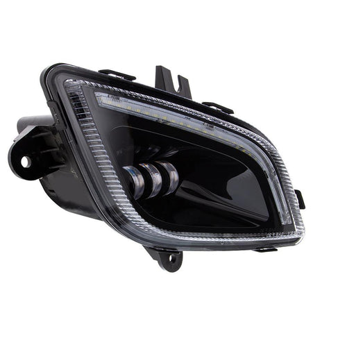 34 LED Black Fog Light With LED Light Bar For 2018-2024 Freightliner Cascadia - Passenger