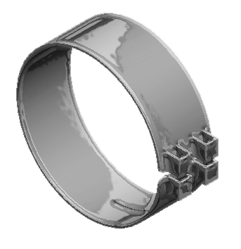 Lincoln Chrome 8” Wide Bracketless Clamp