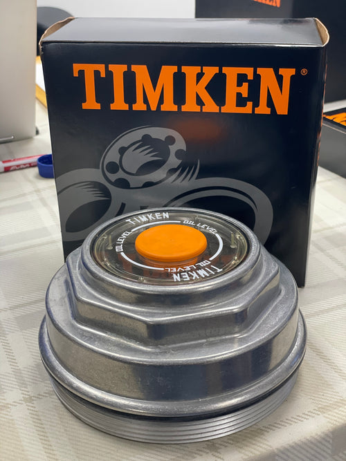 Brake Hub Dust Caps, For oil 6.50in O.D., 6-1/4in - 8 Thread, 2-3/4in Height x 6-7/8in Diameter, Clear Poly-Carbonate. Timken