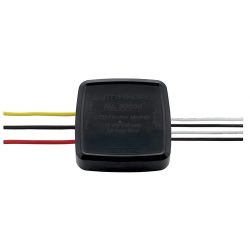 LED Flasher Warning Module 24 Selectable Flash Patterns, Sync or Alternating Flash 1 Module Works with 2 LED Lights 12V