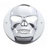 Chrome 3D Skull Light Bezel For 2" Round Light