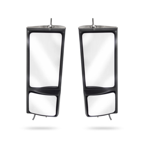 Plus Mirror Set Dual Motorized, Sold By Pair, Stainless Steel