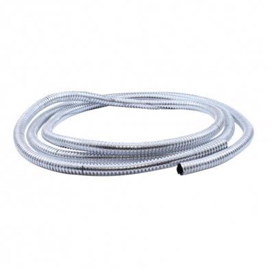 72" Long Chrome Wire Loom - 3/8" Diameter