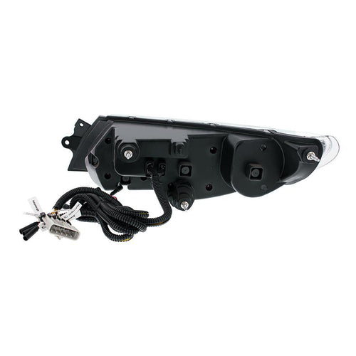 Black LED Projector Headlight With Rear Facing Turn Signal For International Durastar 4300/4400/8600 2002-2018