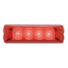 4 LED Reflector Rectangular Clearance/Marker Light - Red LED/Red Lens