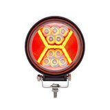 4.5" 24 High Power LED Work Light With "X" Red Light Guide