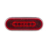 22 LED 6" Oval Abyss Light (Stop, Turn & Tail Light) - Red LED/Red Lens