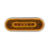 22 LED 6" Oval Abyss Light (Turn Signal) - Amber LED/Amber Lens