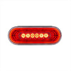 22 LED 6" Oval Abyss Light (Stop, Turn & Tail Light) - Red LED/Clear Lens