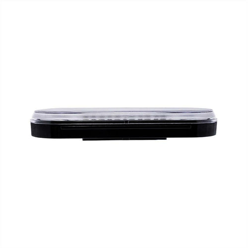 22 LED 6" Oval Abyss Light (Stop, Turn & Tail Light) - Red LED/Clear Lens