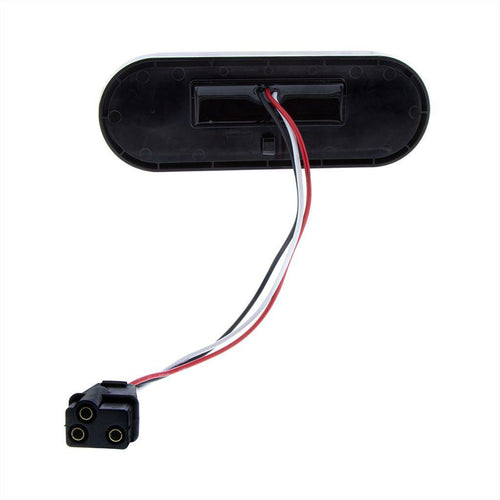 22 LED 6" Oval Abyss Light (Stop, Turn & Tail Light) - Red LED/Clear Lens