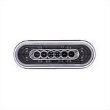 22 LED 6" Oval Abyss Light (Turn Signal) - Amber LED/Clear Lens