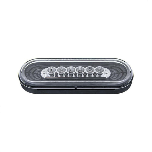22 LED 6" Oval Abyss Light (Turn Signal) - Amber LED/Clear Lens