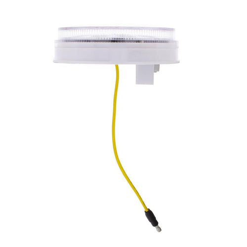 19 LED 4" Round Double Fury (Stop, Turn, Tail) With Warning Light - Red & Amber LED/Clear Lens