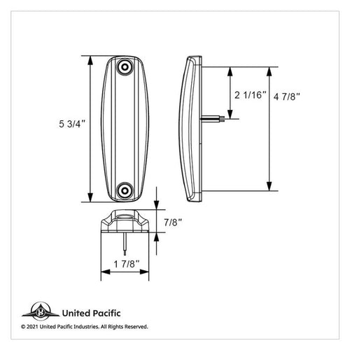 4 LED LIGHTTRACK Cab Light For 2018-2024 Freightliner Cascadia - Amber Lens