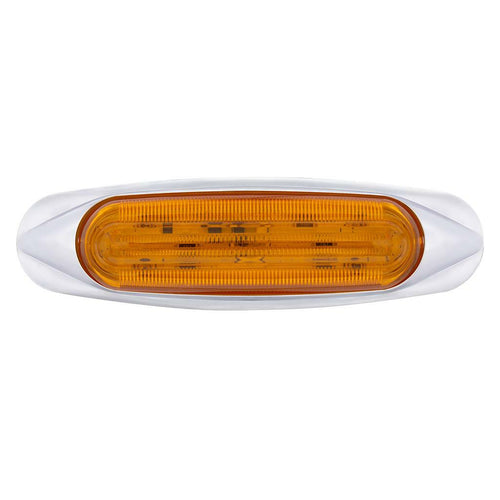 4 LED Light Track Clearance/Marker Lights Amber/Amber