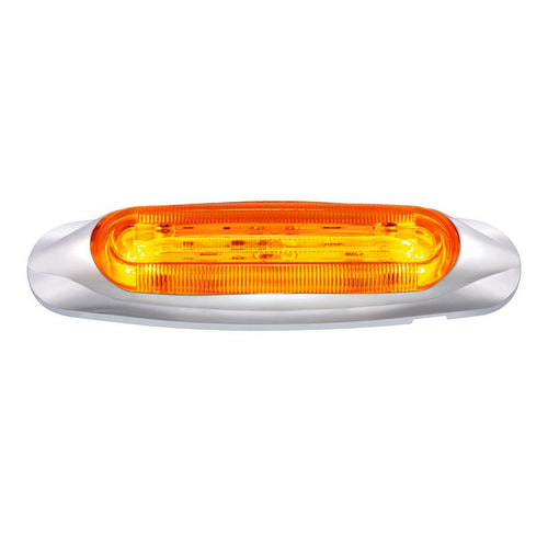 4 LED Light Track Clearance/Marker Lights Amber/Amber