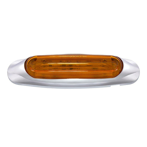 4 LED Light Track Clearance/Marker Lights Amber/Amber