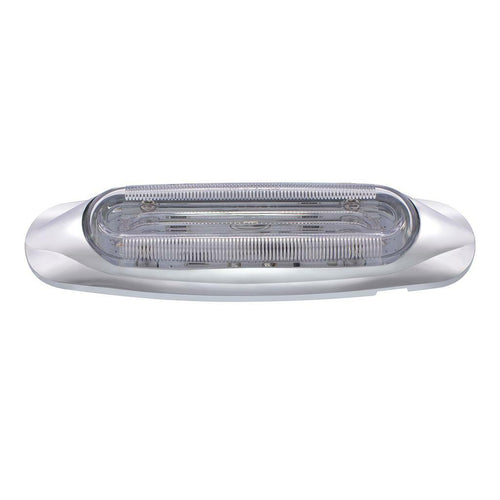 4 LED Light Track Clearance/Marker Lights Amber/Clear