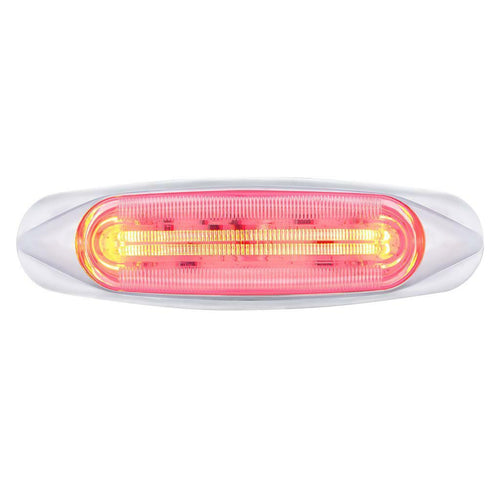 4 LED Light Track Clearance/Marker Lights Red/Clear