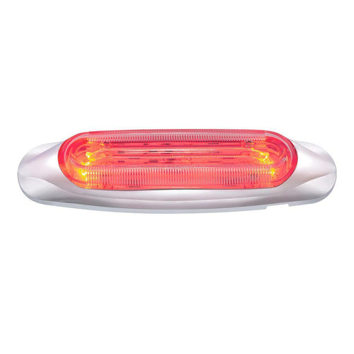 4 LED Light Track Clearance/Marker Lights Red/Clear