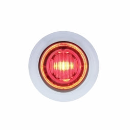 3 LED 3/4" "DOUBLE FURY" Dual Color Mini Clearance/Marker Light - Red LED/Blue LED