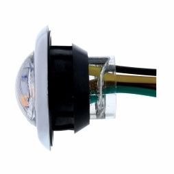 3 LED 3/4" "DOUBLE FURY" Dual Color Mini Clearance/Marker Light - Amber LED/Red LED