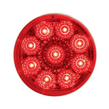 9 LED 2" Reflector Clearance/Marker Light Red LED/Red Lens