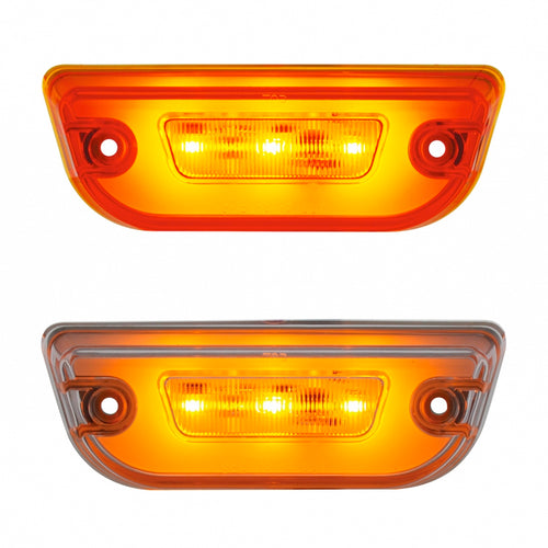 11 LED GloLight Cab Light For Peterbilt 579 & Kenworth T680/T770/T880 - Amber LED/Amber Lens