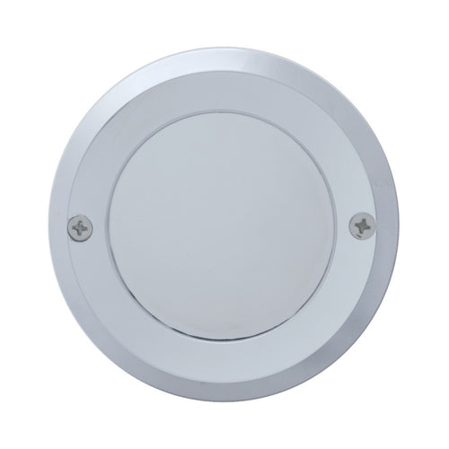 2" Chrome Plastic Mirror Light Bezel Without Viso
