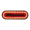 24 Led 6" Oval "Mirage" Stop, Turn & Tail Light - Red Led/Clear Lens