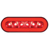 22 LED 6" Oval Stop, Turn & Tail "GLO" Light - Red LED/Red Lens