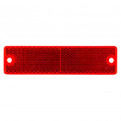 Pair Pack, Red Mini Stick-On / Screw-Mount Rectangular Reflectors