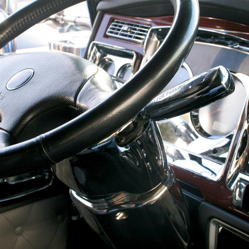 Chrome Plastic "Not For Parking" Trailer Brake Lever Cover For 2006+ Kenworth