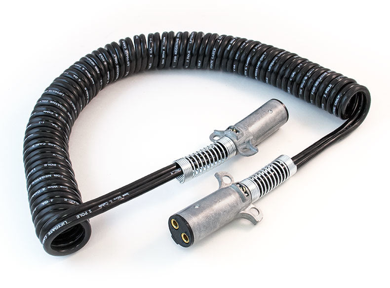 2 Way Dual Pole with Springs 12FT Coiled 12