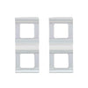 Chrome Plastic Switch Covers - 2 Openings Fits FL Cascadia (Card of 2