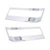 Chrome Plastic Turn Signal Bezels For 2018-2022 Freightliner Cascadia (Pair)