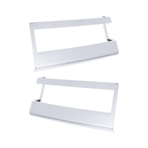 Chrome Plastic Turn Signal Bezels For 2018-2024 Freightliner Cascadia (Pair)