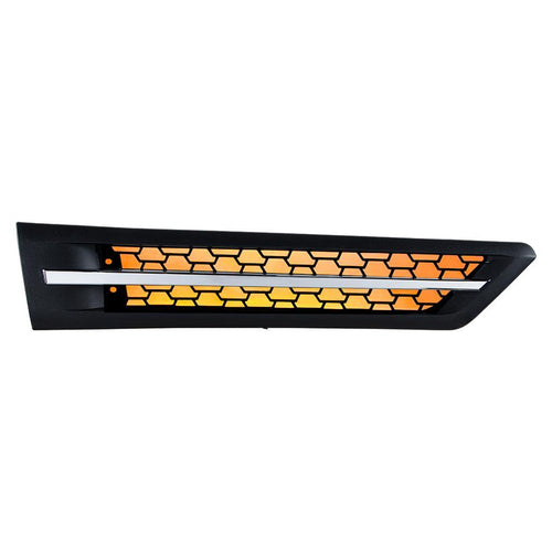 Hood Air Intake Grille With Red LED For 2018-2024 Freightliner Cascadia 126