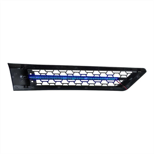 Hood Air Intake Grille With Red LED For 2018-2024 Freightliner Cascadia 126